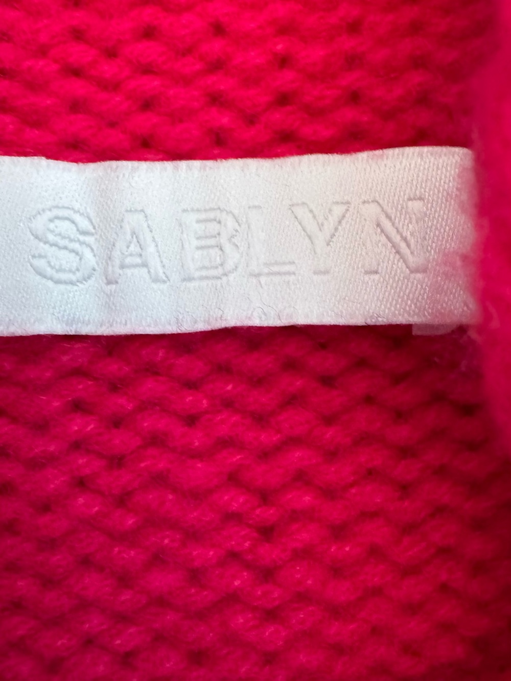 Sablyn Sleeveless Cashmere Top in Fuchsia
Size XS - Picture 8 of 9